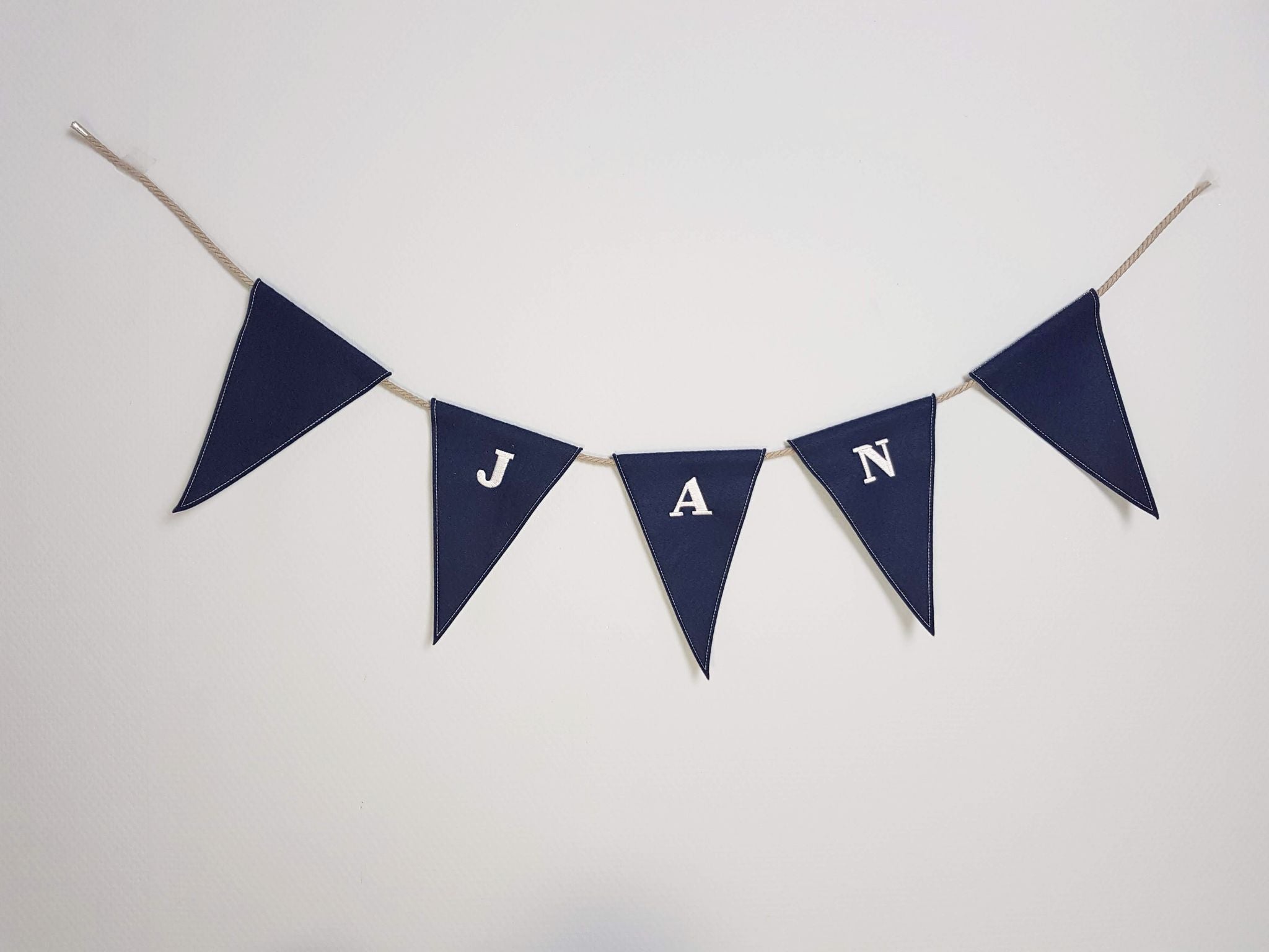 Personlig Ensfarvet Flagranke