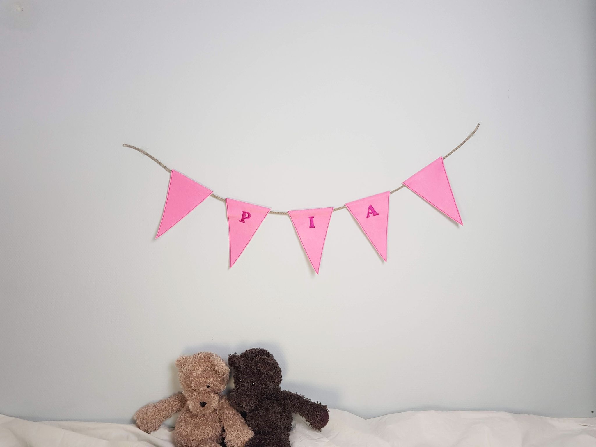 Personlig Ensfarvet Flagranke