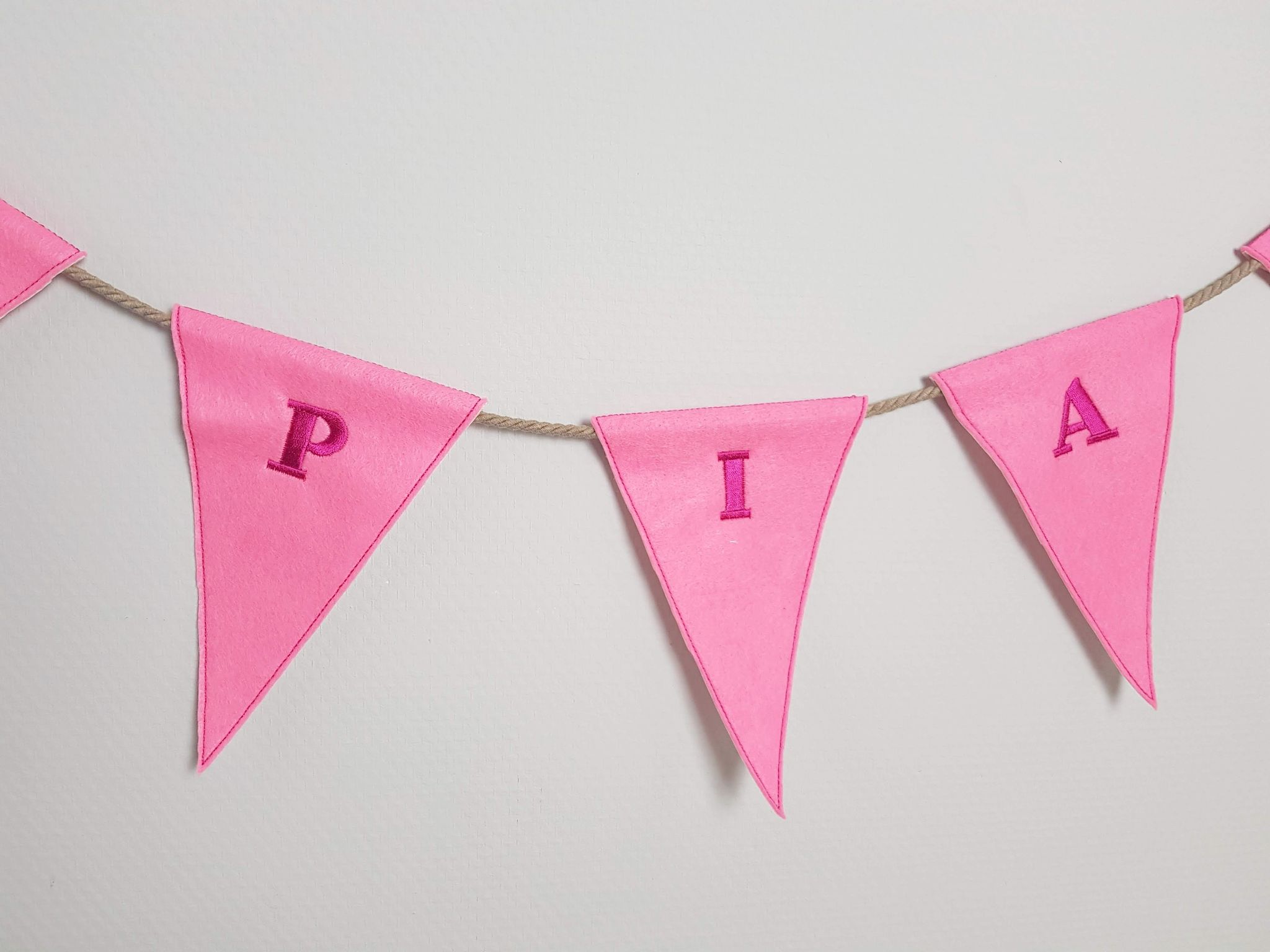 Personlig Ensfarvet Flagranke