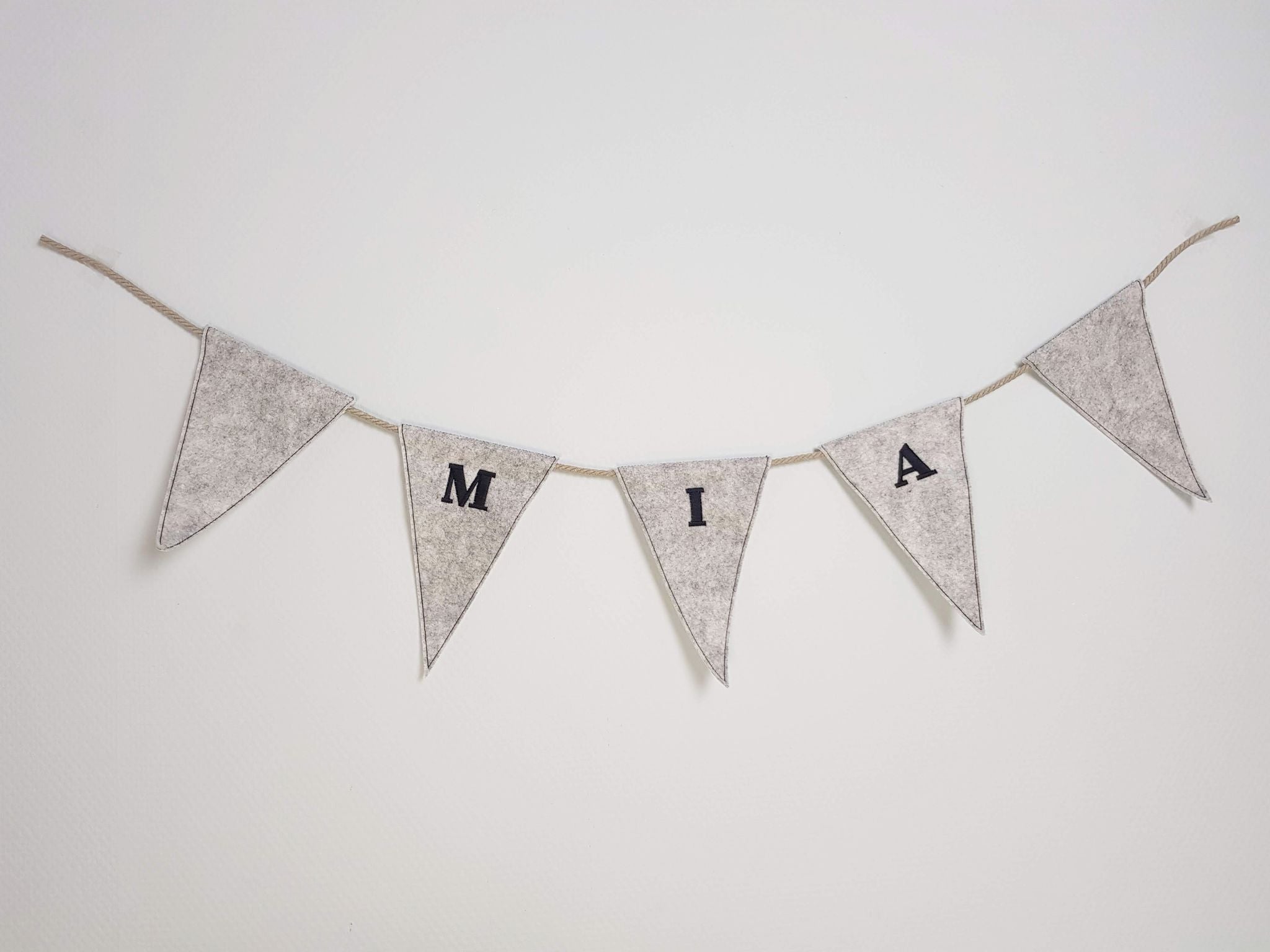 Personlig Ensfarvet Flagranke