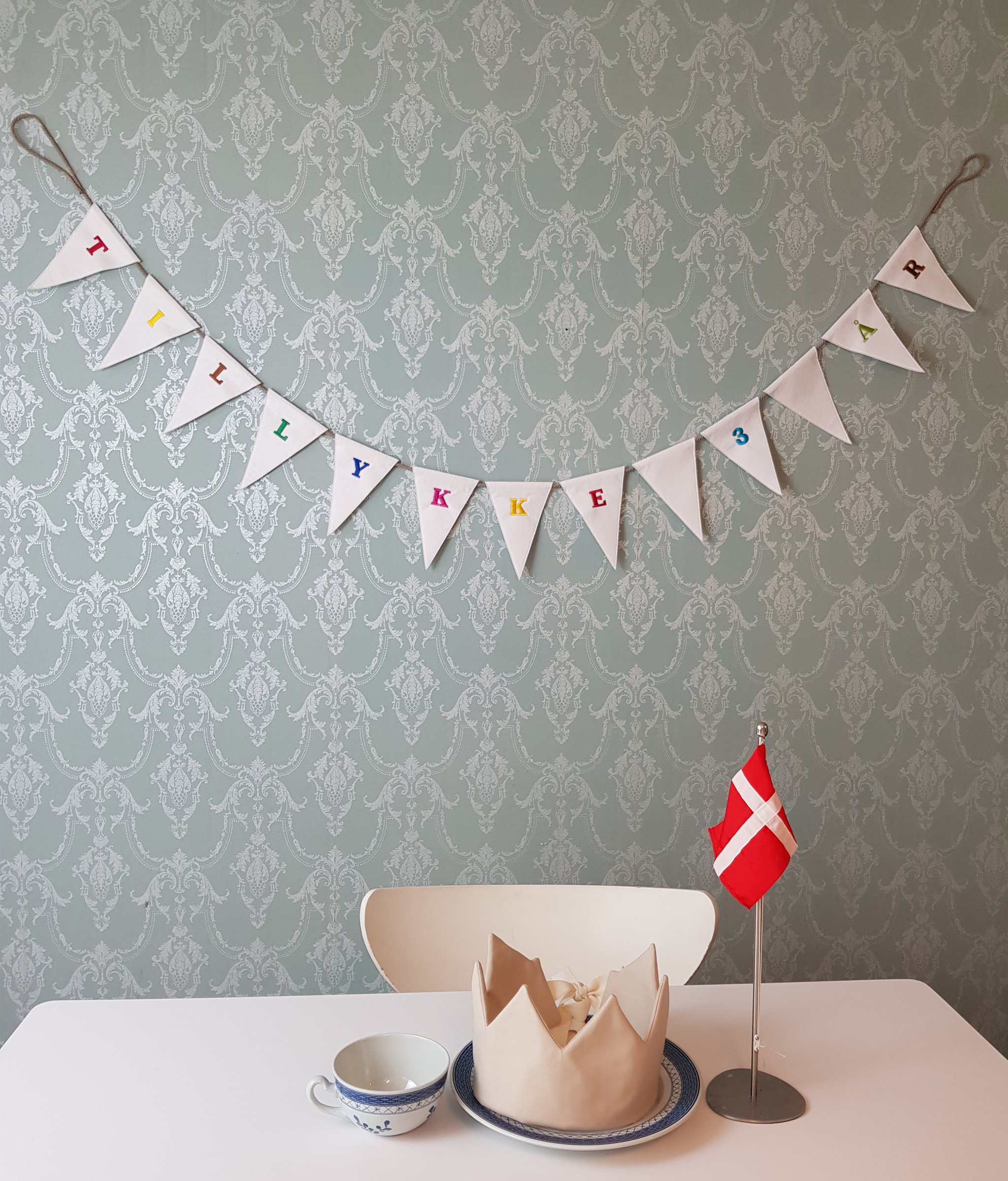 Tillykke Guirlande inkl. tal