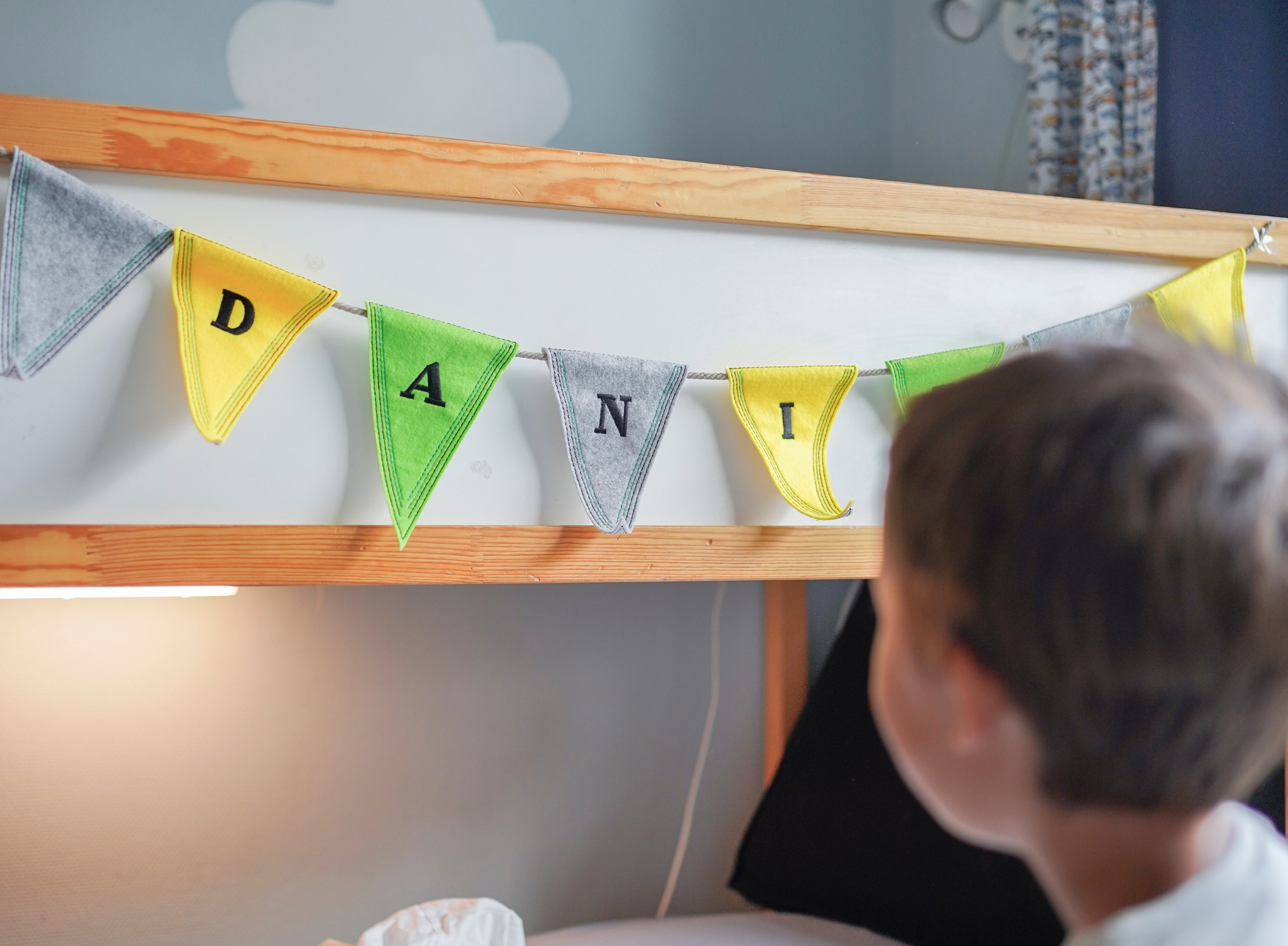 Personlig Tricolor Line Flagranke