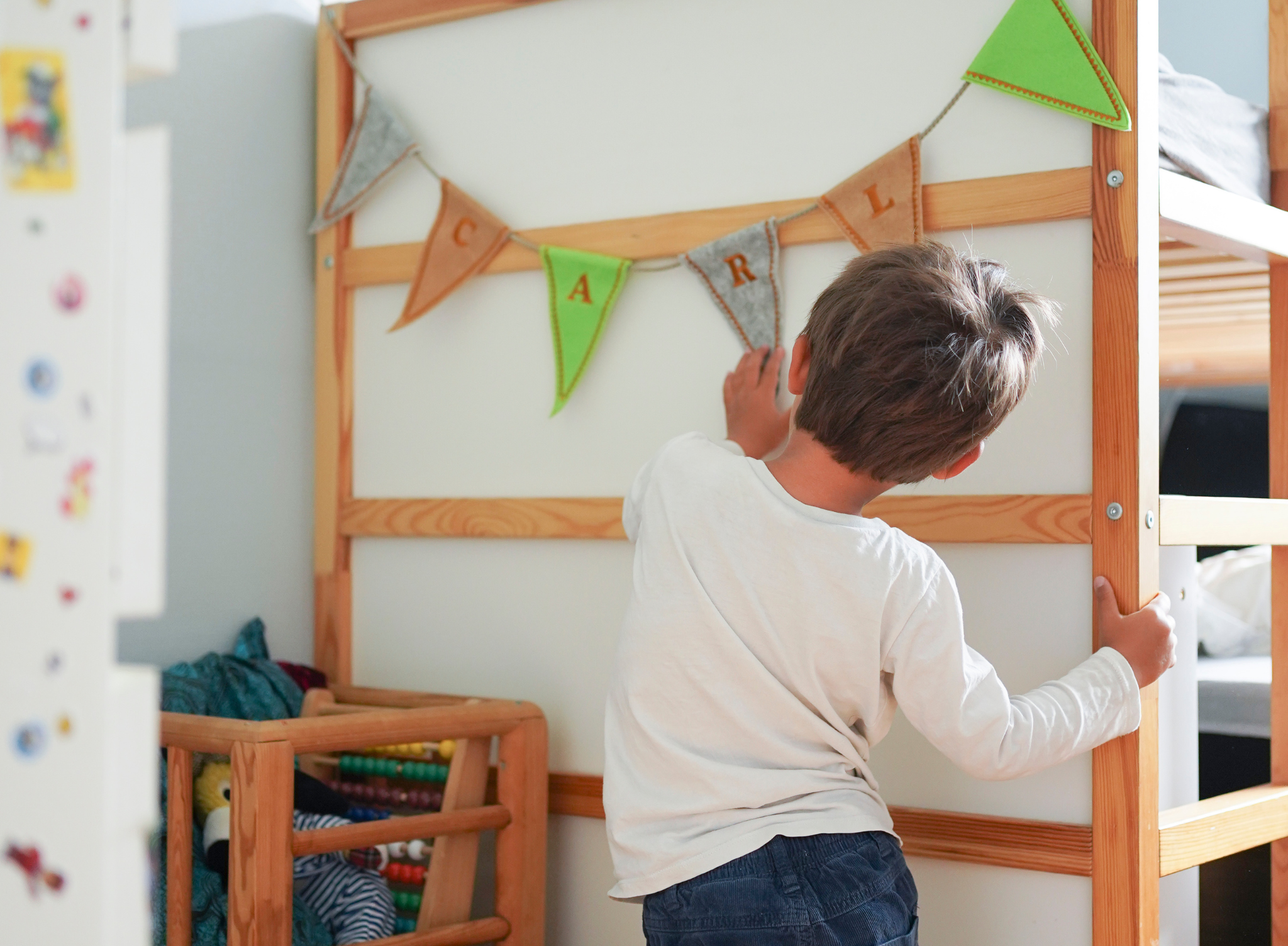 Personlig Tricolor Heart Flagranke